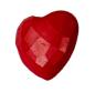 Mobile Preview: Kids button as heart out plastic in red 14 mm 0,55 inch